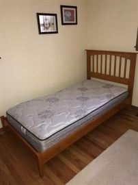 TWIN SIZE BED WITH MATTRESS