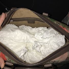 BRAND NEW GUCCI SUPREME LIMITED EDITION TIAN HANDBAG AND WALLET / SOLD OUT IN STORES