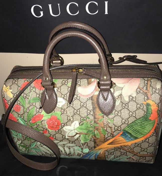 BRAND NEW GUCCI SUPREME LIMITED EDITION TIAN / BIRDS, FLOWERS, BUTTERFLIES/ SOLD OUT IN STORES