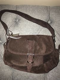SUEDE PRADA HANDBAG