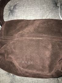 SUEDE PRADA HANDBAG