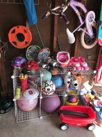 OUTDOOR KIDS TOYS / BALLS/ HELMETS