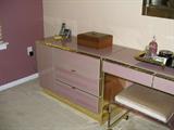 glass encased bedroom set