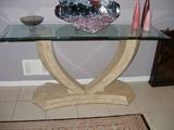 TESSELATED STONE FOYER TABLE