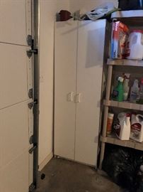 One of several storage cabinets.