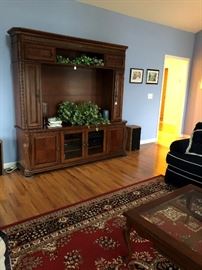 Very classy entertainment center.