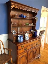 Pennsylvania House hutch and collectibles.