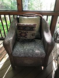 Lloyd Loom by Lloyd Flanders wicker rocker.