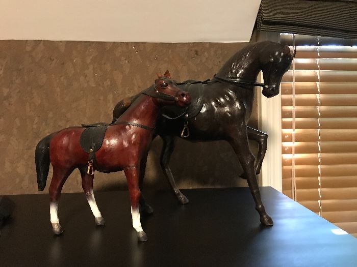 Leather horses