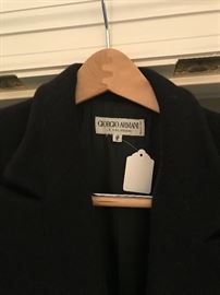 Giorgio Armani long coat.