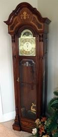 Charles R. Sligh Grandfather Clock, 81" x 24.5" x 14"