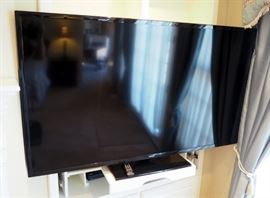 Samsung 64" LCD, Smart Television Model #UN65J6200AFXZA With Remote And Sanyo Blueray Disk Player With Remote