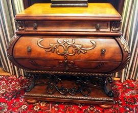 Ashley Bombe Chest With 3 Drawers Model # T632-40, 32" x 38" x 21"