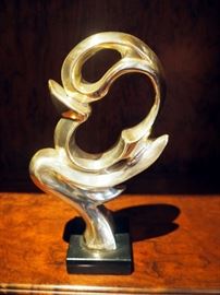 D'Figenta International S.A. Cast Brass Art Piece Signed BY M. Mendoza ,#91/250, 11" Tall