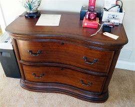 Bowed Front Lateral 2 Drawer Filing Cabinet, 30.5" x 42" x 23"