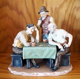 Arnhart Ceramic Card Players, #1806, 10" x 10"