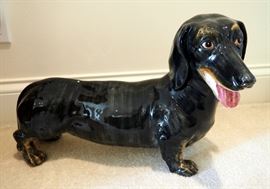 Ceramic Dachshund, 12" x 28"