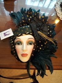 Clay Art Collection Hand Painted Porcelain Mask