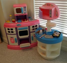 Little Tikes Play Kitchen Sets, Qty 2
