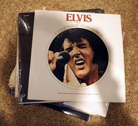 Vintage Record Collection LP's And 45's, Sound Of Music, Barbara Streisand, Lawrence Welk, Elvis, Supremes And More Approx Qty 25