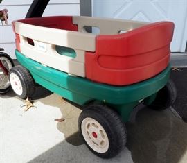 Vintage Radio Flyer Tricycle And Little Tikes Wheelbarrow