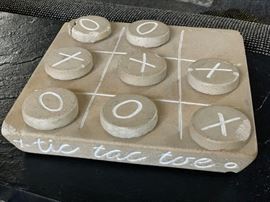 Stone tic tac toe set