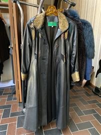 Karen Groner Leather Coat