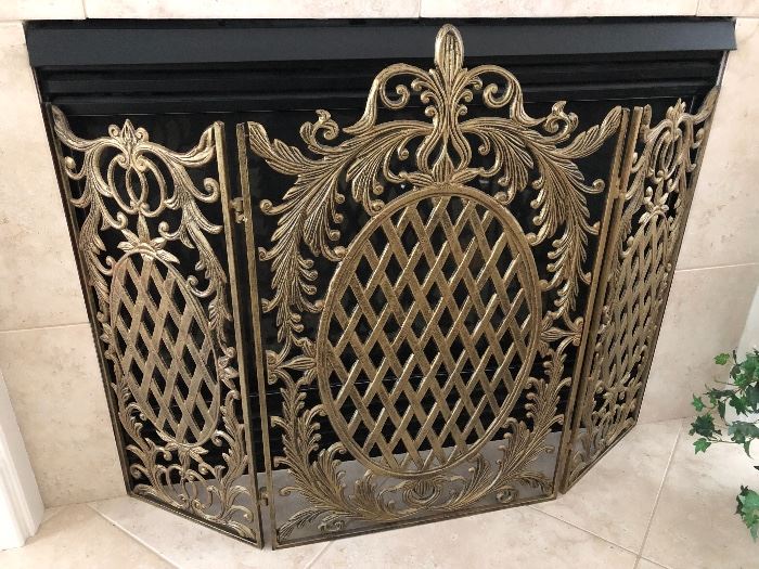 Large Pineapple fireplace screen $140