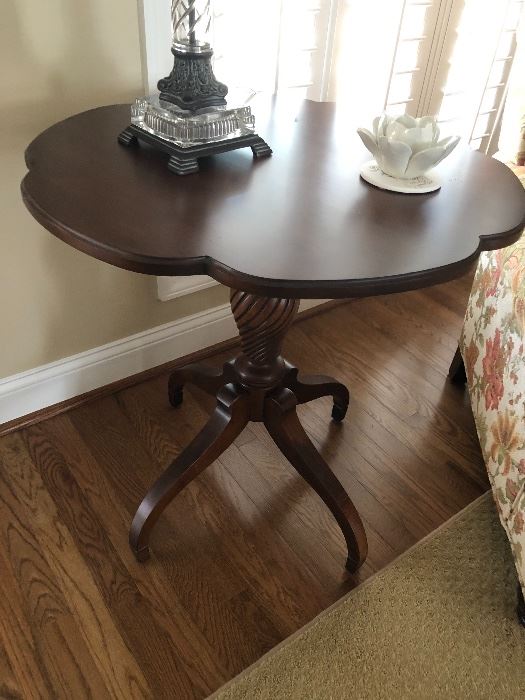 Solid wood side table $110