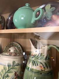 Light green fiesta teapot $40