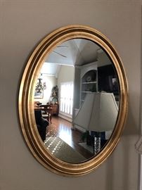 Gold oval mirror $40