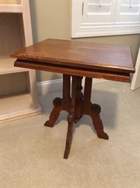 Antique side table $60