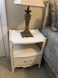 White bedroom Shabby chic end table $40