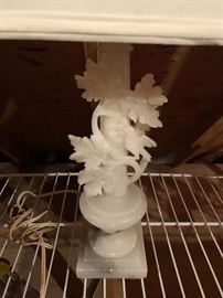Decorative faux marble lamp $30