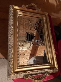 Decorative mirror with handles $30