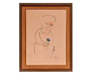 11. Kleinholz, Frank Blue Flower Lithograph