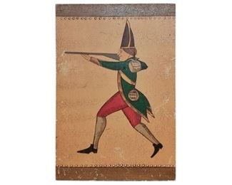 42. Folk Art wood piece Artist Unkown