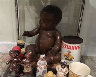 Antique Black Dolls , Figurines & other Memorabilia.