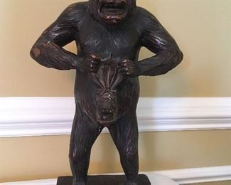Antique Advertising Gorilla for Local Fredericksburg , Va.Shoe Store. Was displayed in window!