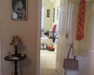 side table,Ladies clothing & Purses