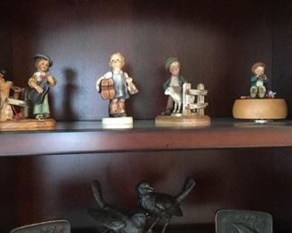 Antique Hummel's, Bookends,Birds.