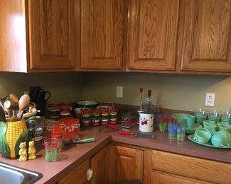 Antique & Vintage Kitchen Items. Jadeite ,Glasses, etc...