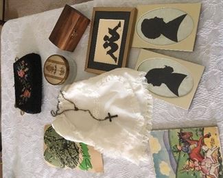 Antique purse & ladies Items