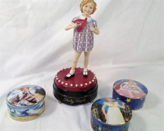 Shirley temple music boxes