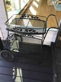 Wrought iron cart