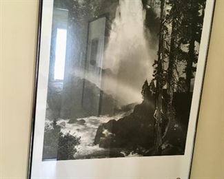 several framed Ansel Adams prints 