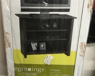 New in box black tv stand 