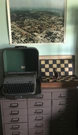 vintage aerial shot UT, lots of industrial metal cabinets