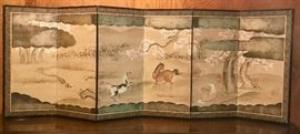 lovely antique Japanese screen