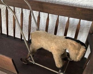 Steiff donkey push toy